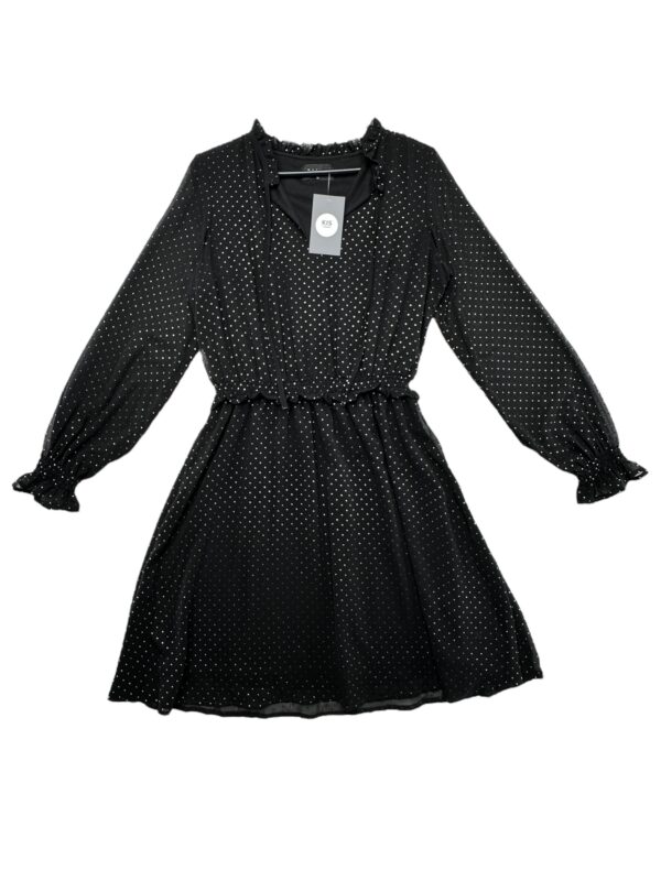 Sukienka Damska Czarna W Groszki S