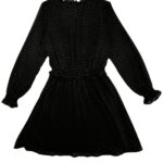 Sukienka Damska Czarna W Groszki S - zdjęcie 2