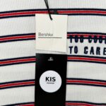 BERSHKA Sukienka Damska Biała Paski S - zdjęcie 3