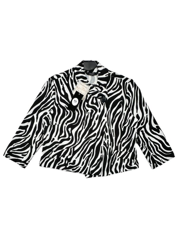 DUNNES STORES Marynarka Damska Czarna Wzór M Len