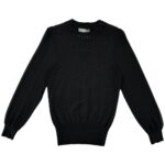 OASIS Sweter Damski Czarny Rękawy z siateczki S - zdjęcie 1