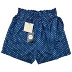 QED LONDON Szorty Damskie Niebieskie w Groszki S - zdjęcie 1