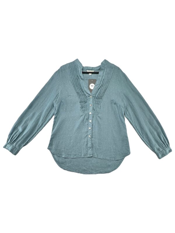 MONSOON Koszula Damska Niebieska M 100% Len