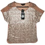 DOROTHY PERKINS Koszulka Damska Beżowa L - zdjęcie 1