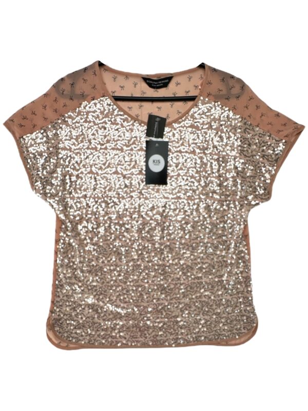 DOROTHY PERKINS Koszulka Damska Beżowa L