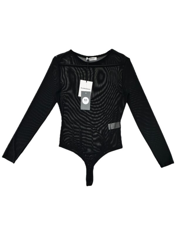 GLAMOROUS Body Damskie Czarne Siateczka M