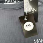 BOOHOOMAN Koszulka Męska Czarna XS - zdjęcie 3