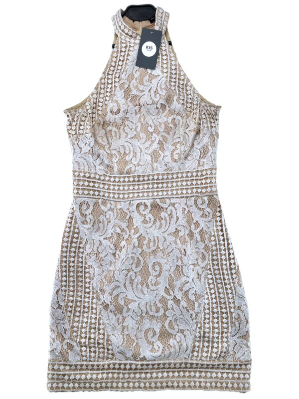 PRETTYLITTLETHING Sukienka Damska Beżowa M