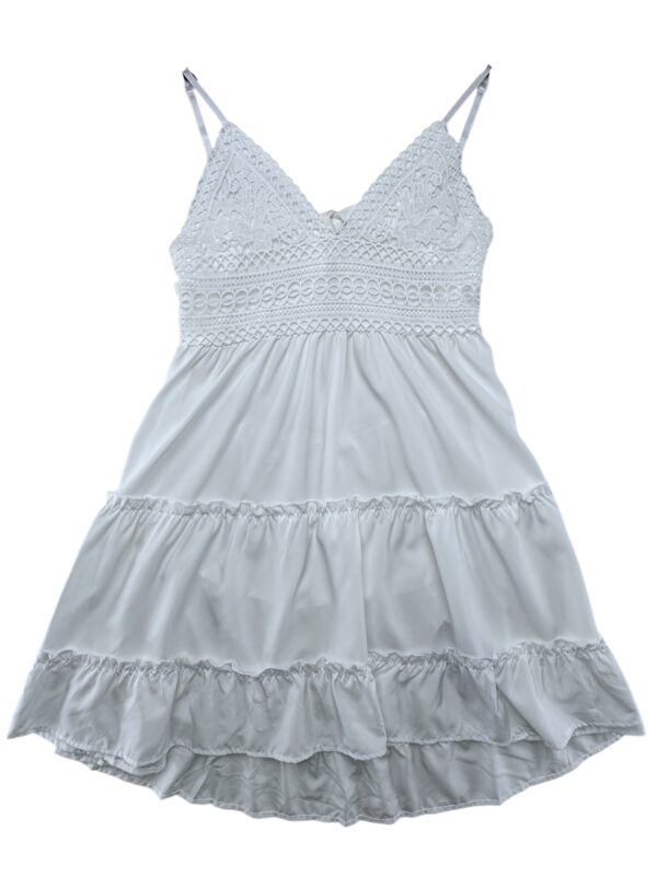 INNA Sukienka Damska Biała Koronkowa M