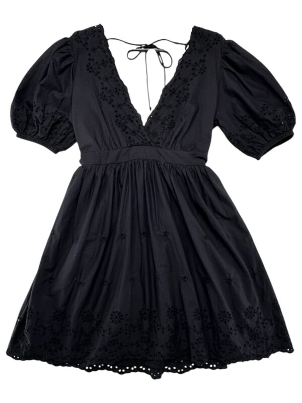 RIVER ISLAND Sukienka Damska Czarna Haft XS