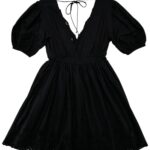 RIVER ISLAND Sukienka Damska Czarna Haft XS - zdjęcie 2