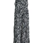 PRIMARK Sukienka Damska Czarna Roślinny L - zdjęcie 1