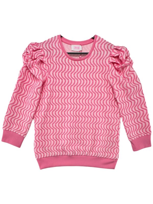 SAVIDA Bluza Damska Różowa Wzorzysta S