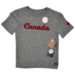 CANADIANA Koszulka Dziecięca Szara 110 - zdjęcie 1