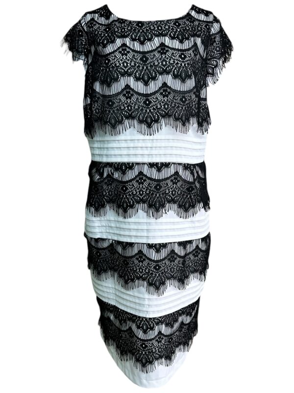 JOANNA HOPE Sukienka Damska Czarna Koronkowa 6XL