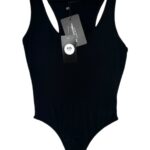 PRETTYLITTLETHING Body Damskie Czarne M - zdjęcie 1