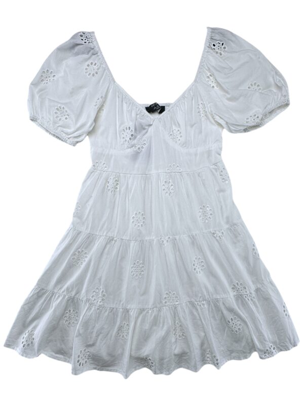 PRIMARK Sukienka Damska Biała Haft M