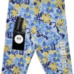 DUNNES STORES Legginsy Dziecięce Niebieskie Wzorzyste 98 - zdjęcie 1