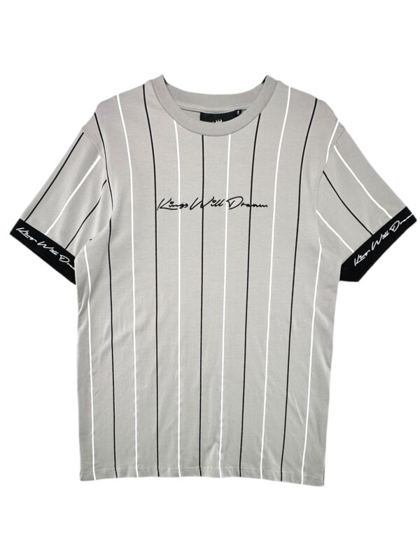 KING WILL DREAM Koszulka Męska Szara Paski S