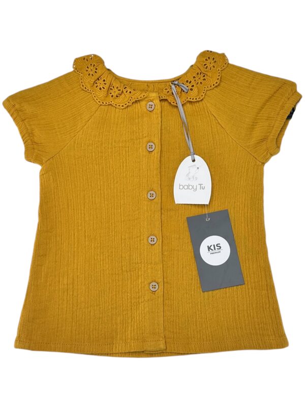 TU Koszula Dziecięca Żółta Haft 68