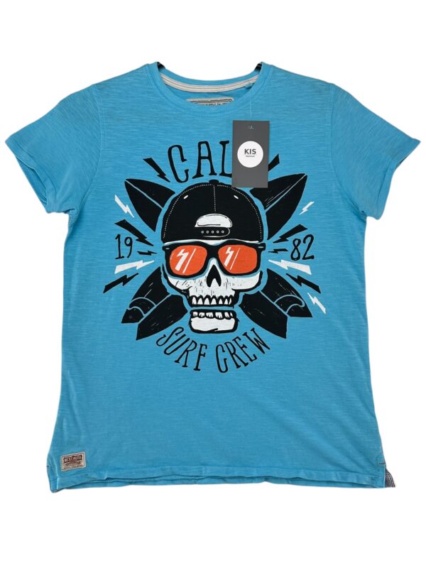 Koszulka Dziecięca Niebieska Print 134