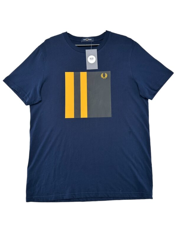 FRED PERRY Koszulka Męska Niebieska M