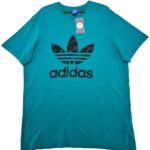 ADIDAS Koszulka Damska Niebieska Logo 4XL - zdjęcie 1