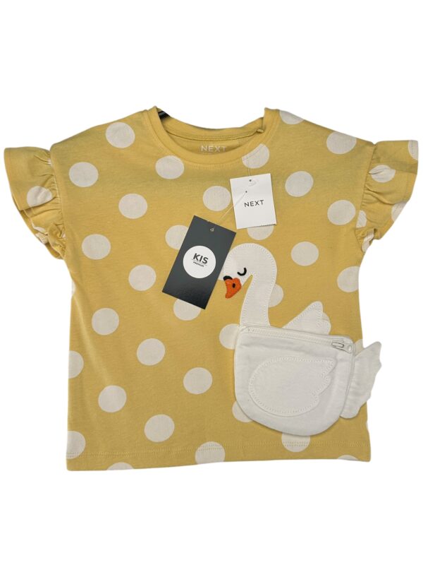 NEXT Koszulka Dziecięca Żółta Groszki Rozmiar 86