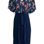 PALA D’ORO Sukienka Damska Niebieska Kwiatowa L/XL - zdjęcie 1