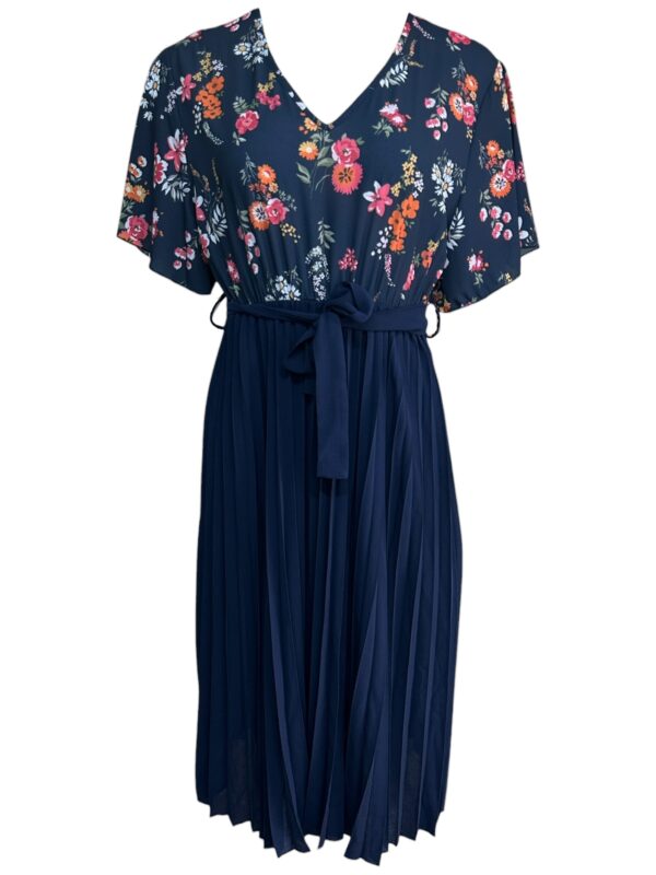 PALA D’ORO Sukienka Damska Niebieska Kwiatowa L/XL