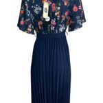 PALA D’ORO Sukienka Damska Niebieska Kwiatowa L/XL - zdjęcie 2