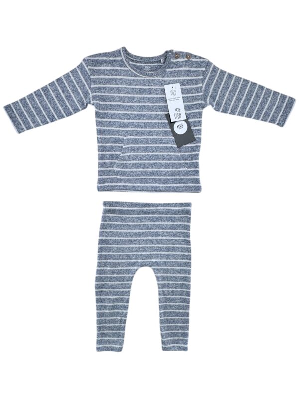 F&F Komplet Dziecięcy Niebieski Paski 86