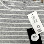 F&F Komplet Dziecięcy Szary Paski 86 - zdjęcie 3