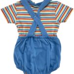 LITTLE BIRD Komplet Dziecięcy Niebieski Pasy 86 - zdjęcie 2