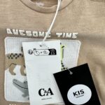 C&A Koszulka Dziecięce Beżowa 62 - zdjęcie 3