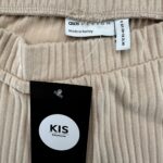 ASOS Spodnie Damskie Beżowe Prążkowane L - zdjęcie 3