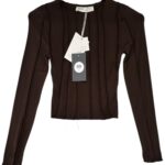 PULL&BEAR Bluzka Damska Brązowa S - zdjęcie 1