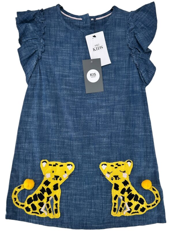 M&S Sukienka Dziecięca Niebieska 122