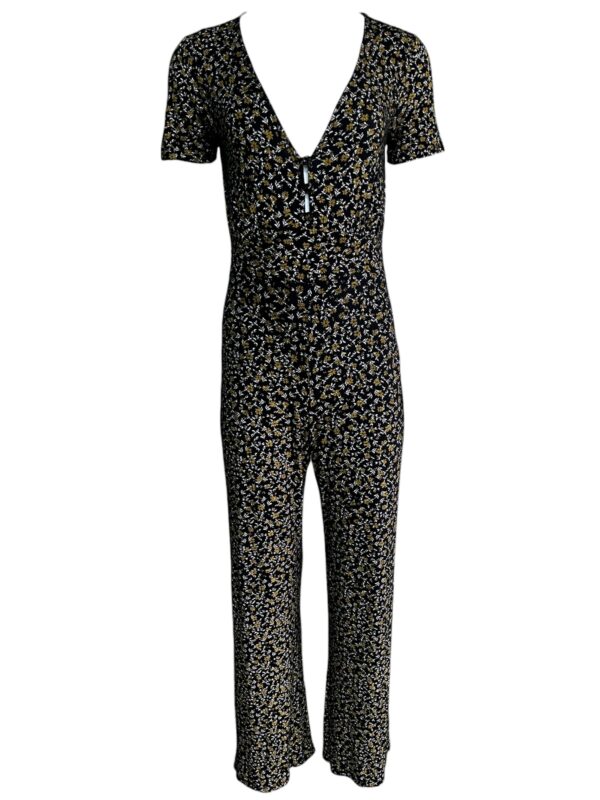 MISS SELFRIDGE Kombinezon Damski Czarny Wzorzysty S
