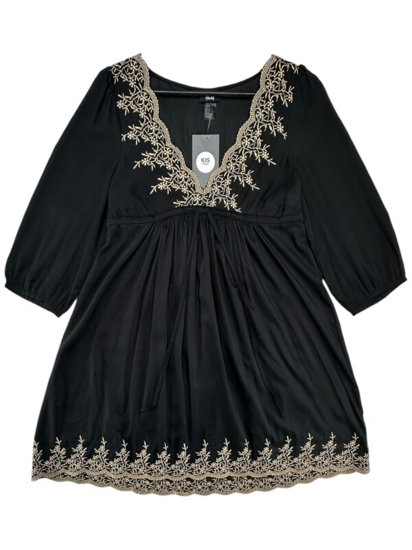 H&M Sukienka Damska Czarna Haft XS