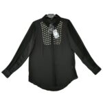 POETIC JUSTICE Koszula Damska Czarna S - zdjęcie 1