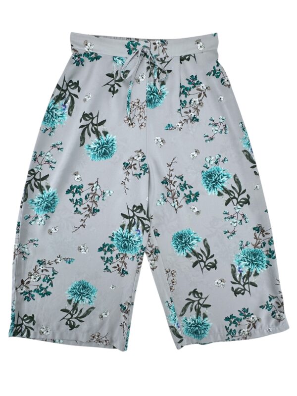 GEORGE Spodnie Damskie Szare Kwiatowe M