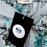 GEORGE Spodnie Damskie Szare Kwiatowe M - zdjęcie 3