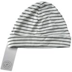 MORI Czapka Dziecięca Biała W Paski 74 - zdjęcie 2