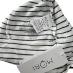 MORI Czapka Dziecięca Biała W Paski 74 - zdjęcie 3