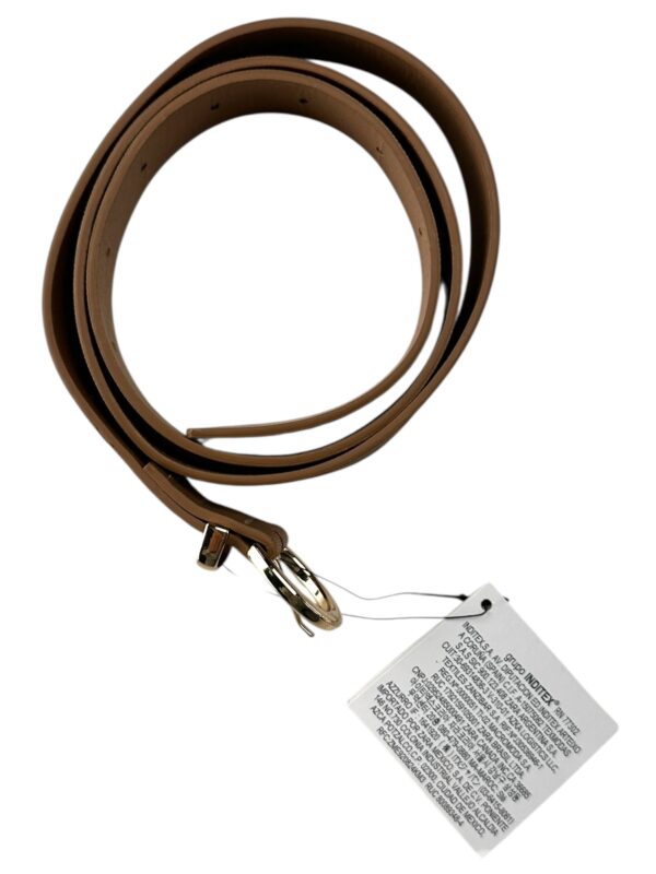 INDITEX Pasek Damski Beżowy S 98cm