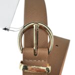 INDITEX Pasek Damski Beżowy S 98cm - zdjęcie 3