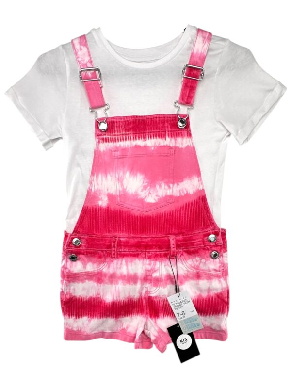 PRIMARK Komplet Dziecięcy Różowy Tie Dye 128