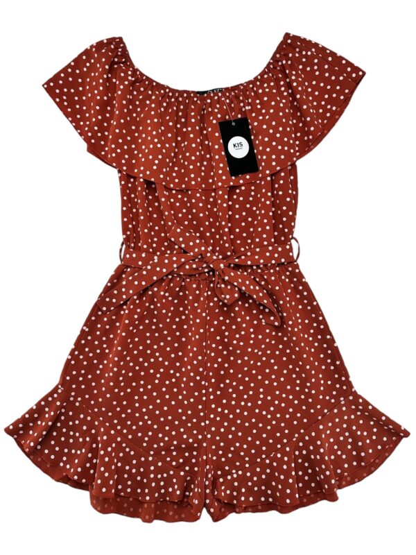 QUIZ Kombinezon Damski Czerwony Groszki M