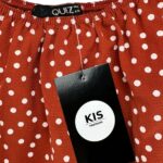 QUIZ Kombinezon Damski Czerwony Groszki M - zdjęcie 3